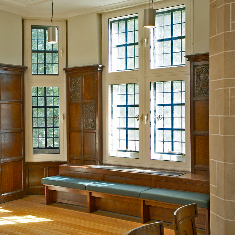 Supreme Court Lobby with bay window  with Selectaglaze secondary glazing installed