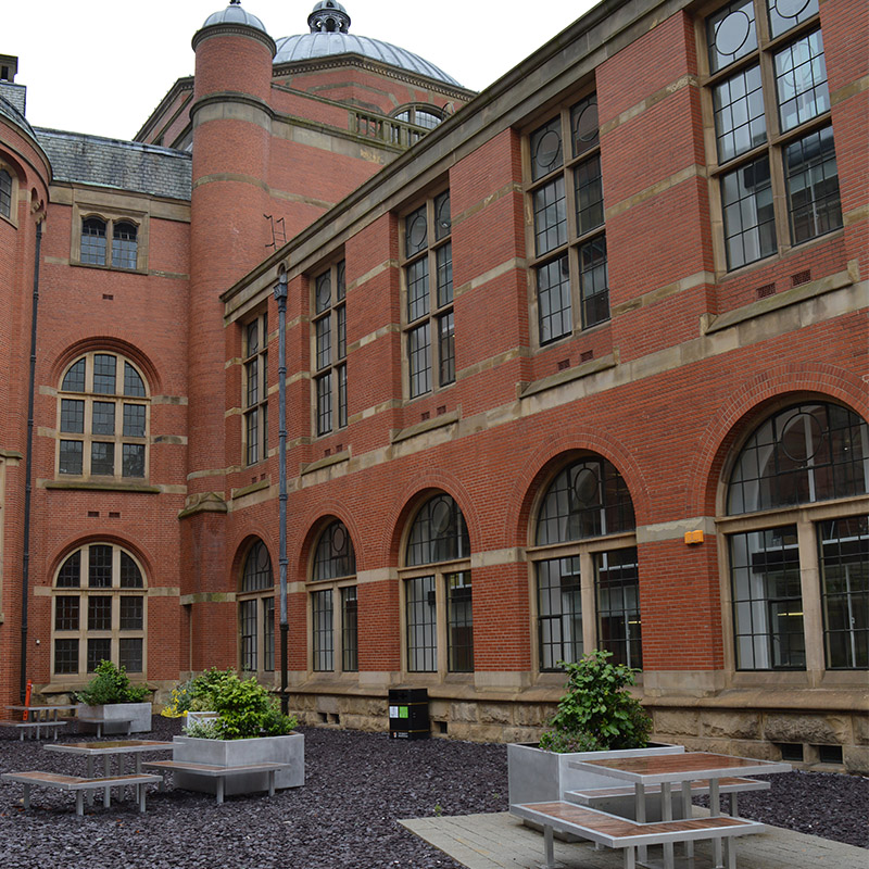 University of Birmingham external courtyard