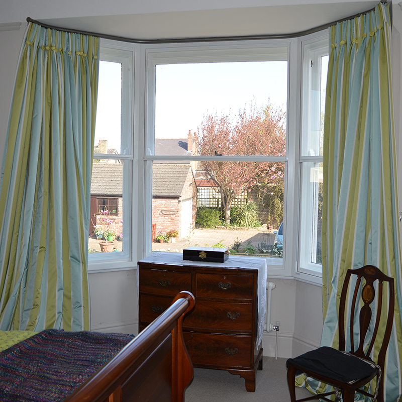 Bedroom at private residence with Selectaglaze secondary glazing for energy improvements