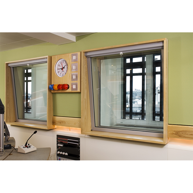 Heavy duty secondary glazing for recording studio partitioning