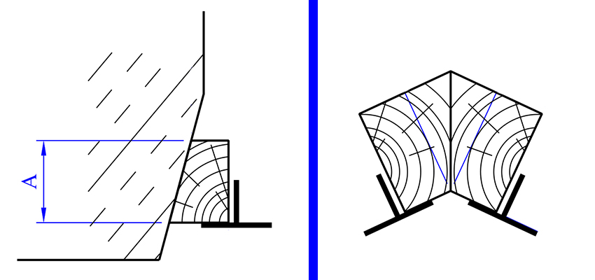 Bay post and timber details