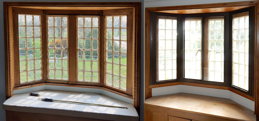 Bay window before and after secondary treatment