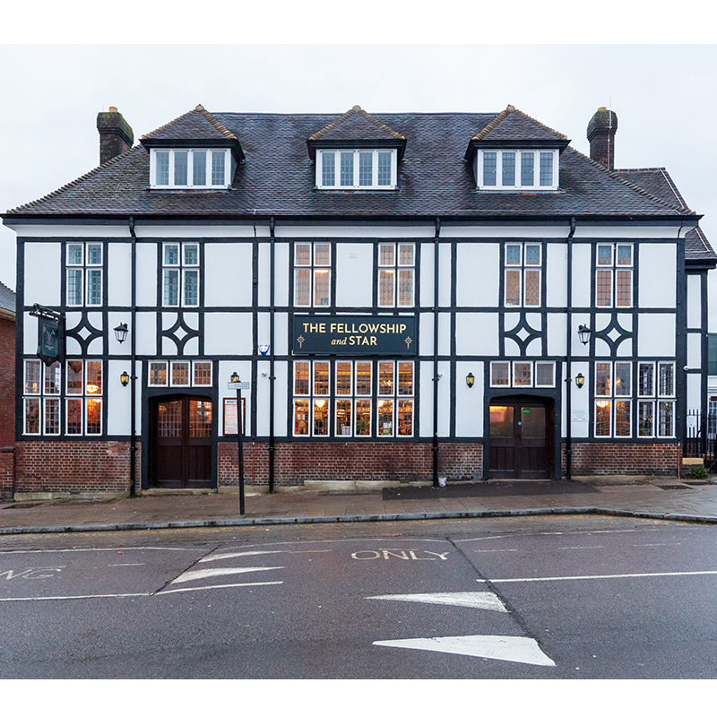 The front facade of the Fellowship and Star, Bellingham, South London