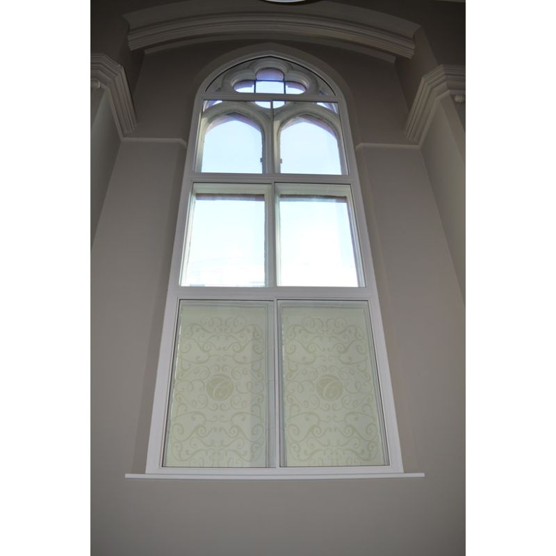 Selectaglaze acoustic transom coupled secondary glazed units in the ceremonies room of Reading Town Hall