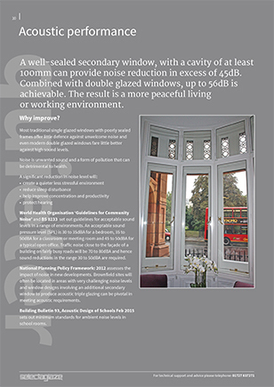 Selectaglaze acoustic secondary glazing guidance notes