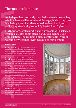 Selectaglaze thermal secondary glazing guidance notes