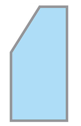 Selectaglaze raked secondary glazing - demountable fixed panel