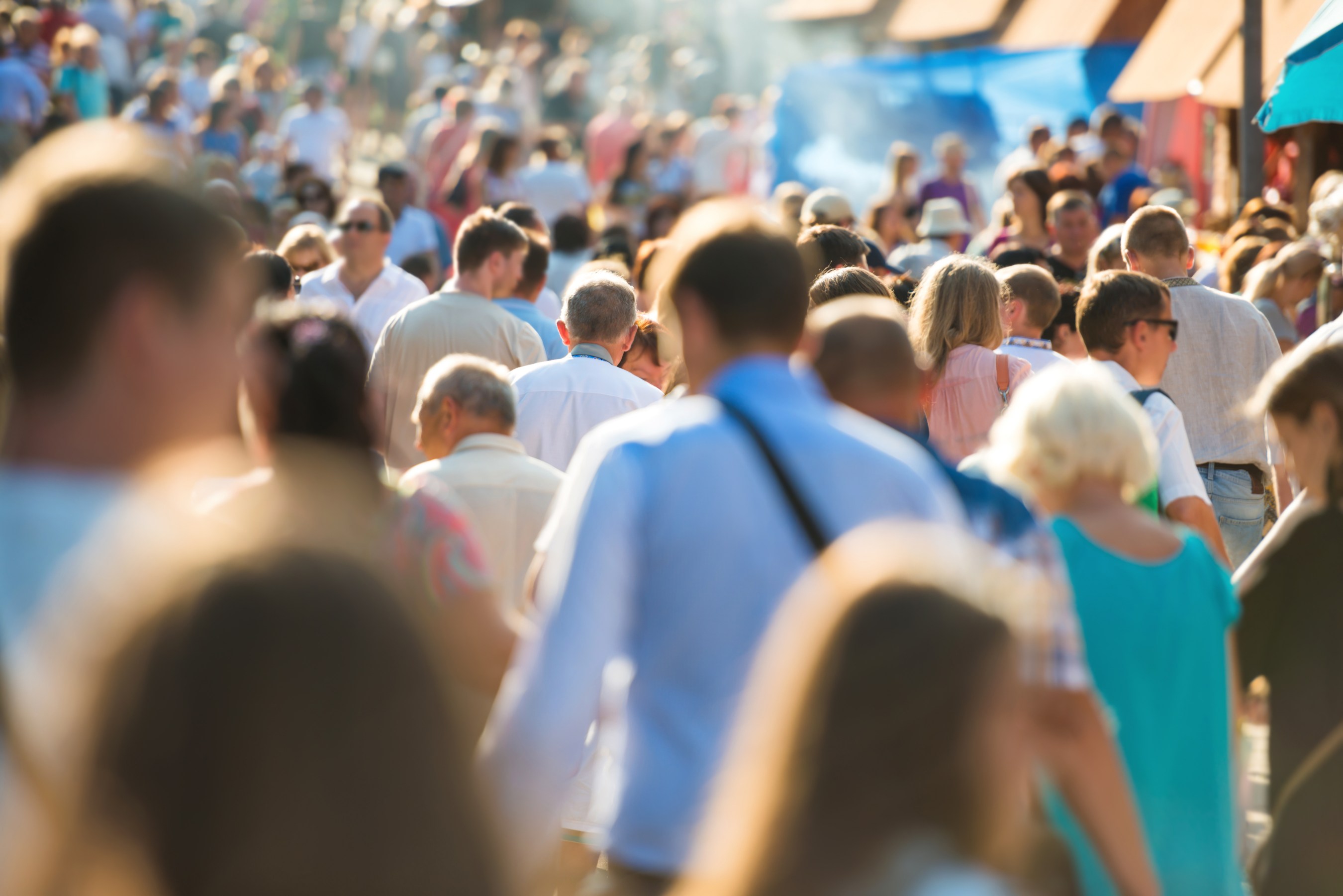 crowded street