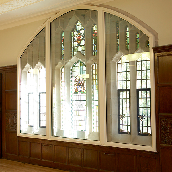 Two centred curve gothic arched window Supreme Court Lobby