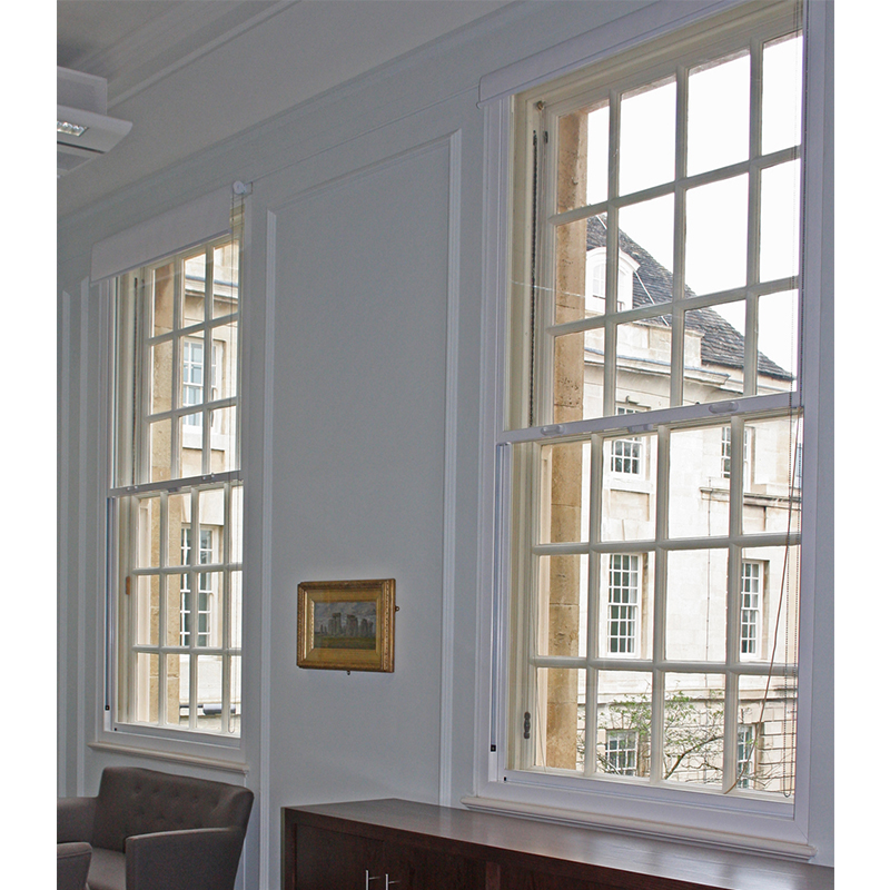 Selectaglaze series 90 secondary glazing for BREEAM excellent Wiltshire Town Hall meeting room