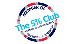 5% Club logo - Selectaglaze joins to support the initiative