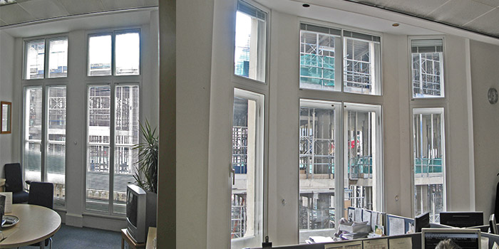 ABRSM offices with acoustic secondary glazing by Selectaglaze to prevent noise ingress from opposing construction works.jpg