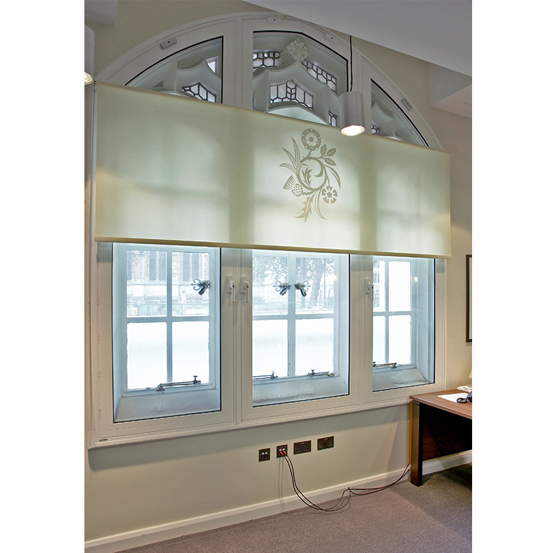 Supreme Court administration office with large secondary glazed arched window