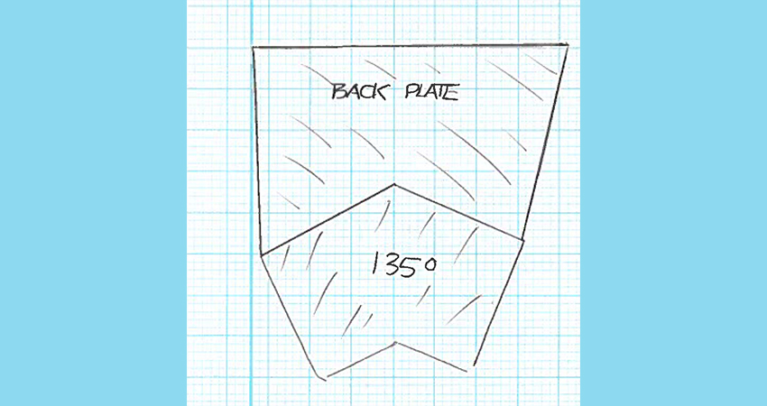 Back plate timber - technical drawings