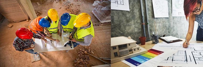 Builders and planners building the built environment