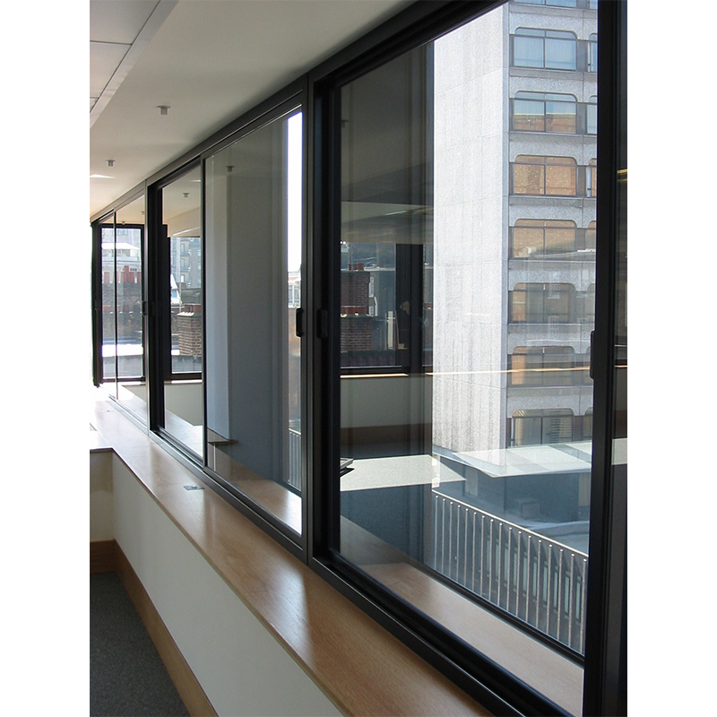 Selectaglaze series 80 horizontal sliding secondary glazing. Offices in Sloane Street