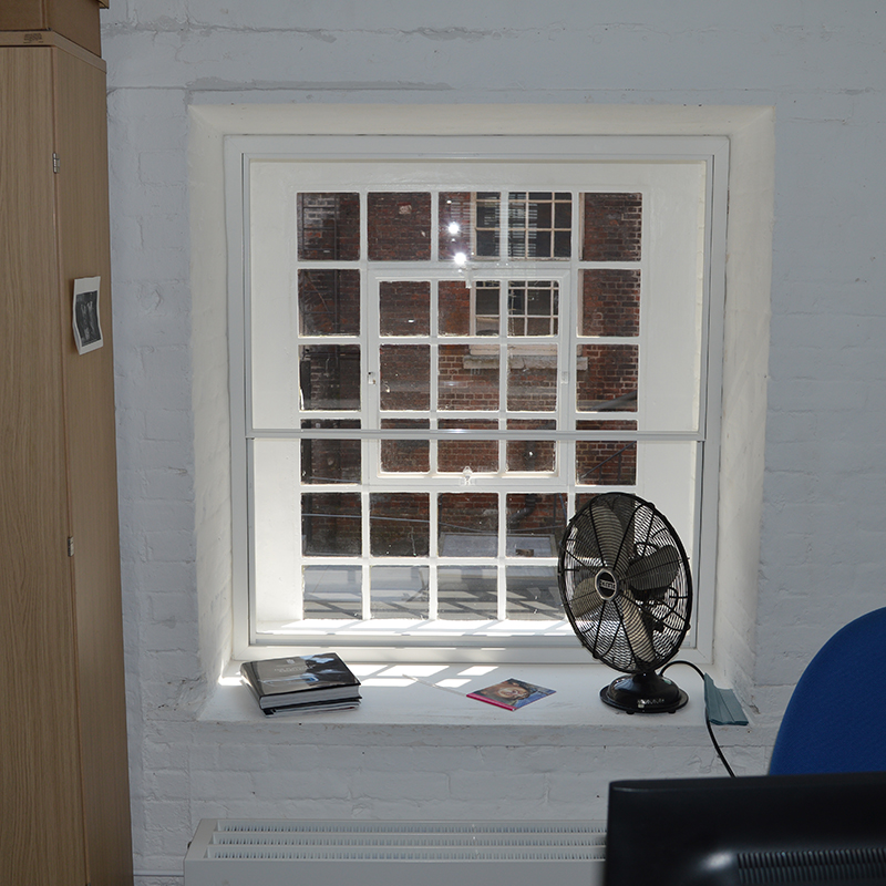 Secondary glazed office window at Historic Dockyard Chatham
