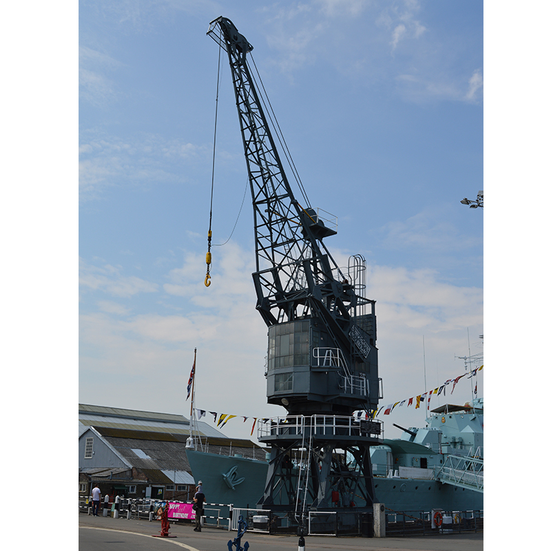 Shipping Crane at Historic Dockyard Chatham in Kent
