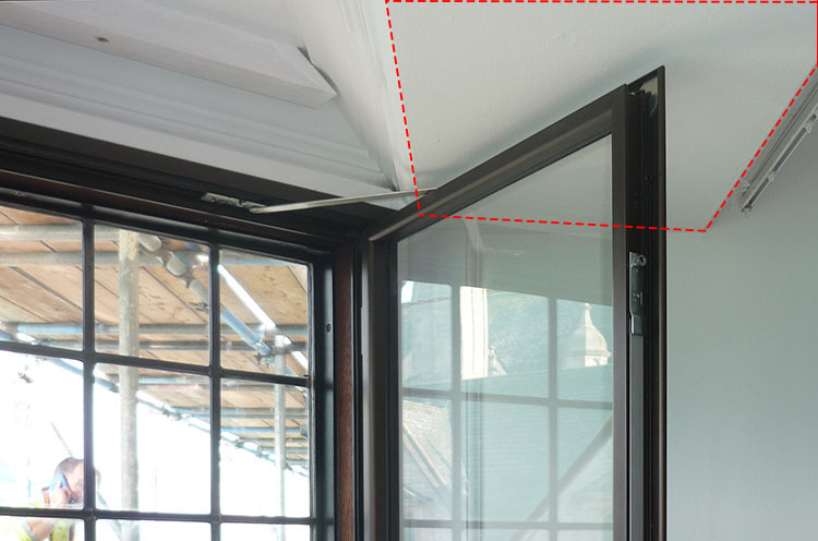 clearance of internal beam - illustration