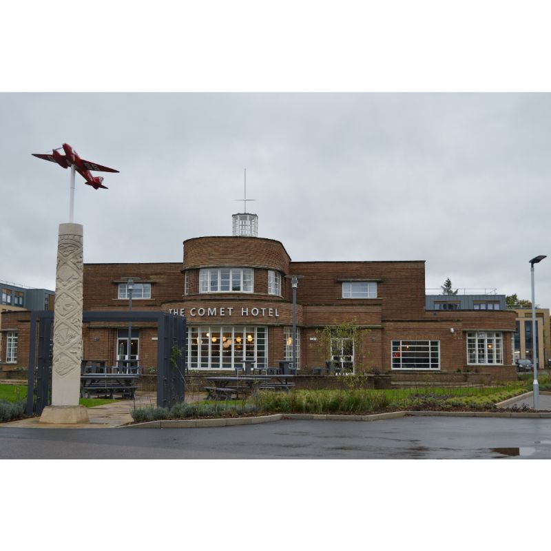 Grade 2 Listed Comet Hotel with noise and thermal insulating secondary glazing