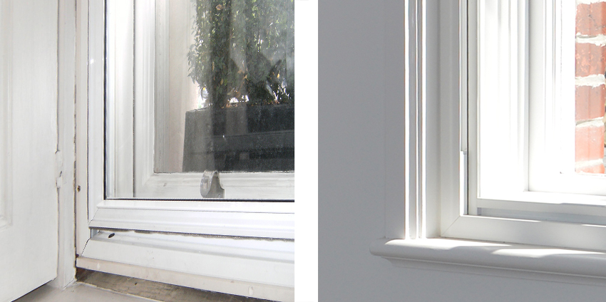 Quality secondary glazing compared to poor quality