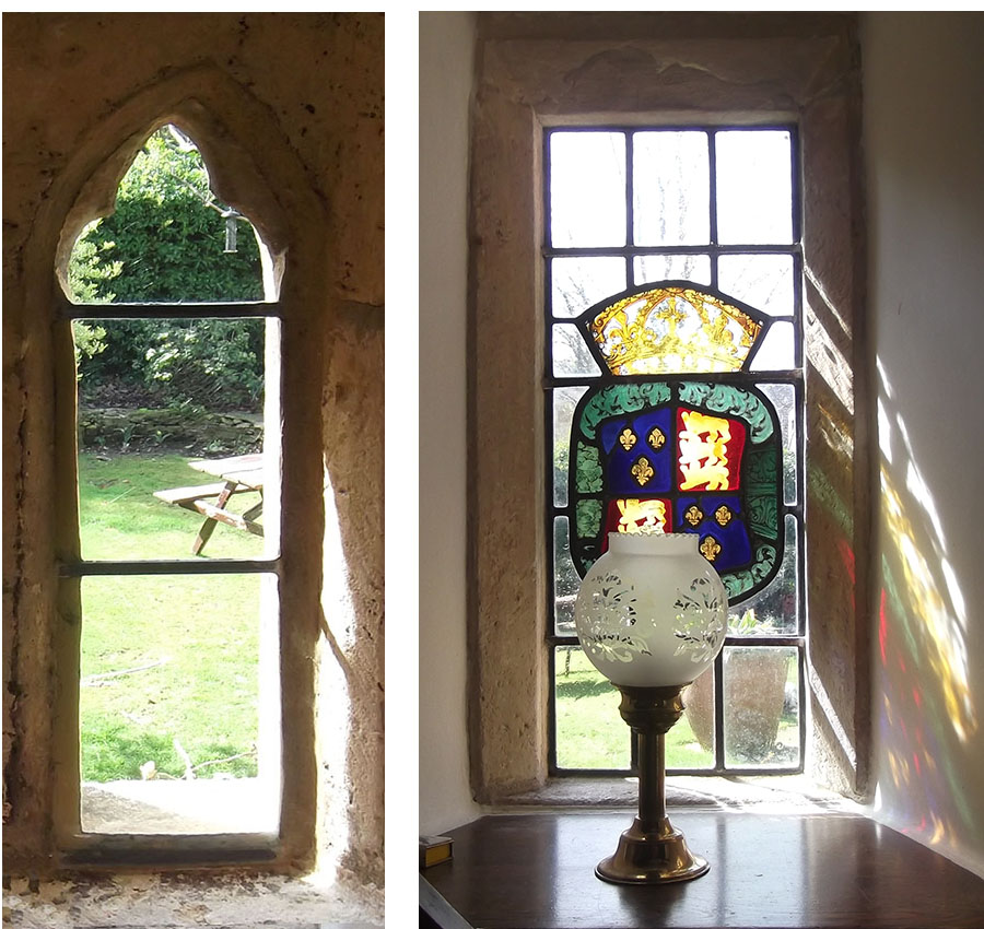 National trust Trefoil and Stained glass window