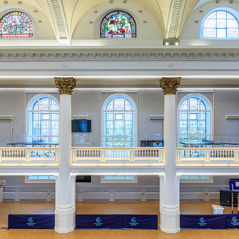 Secondary glazing to a Grade 2 LIsted deconsecrated church in Marylebone, London