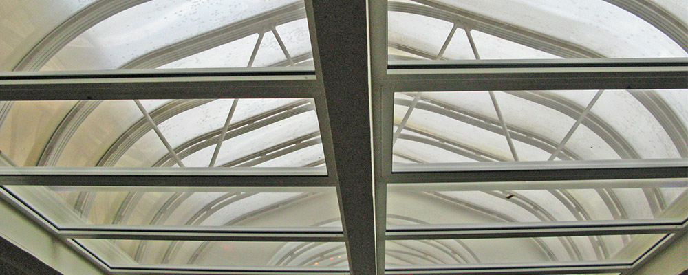 Selectaglaze Series 45 side hung casements and Series 42 fixed light secondary glazing to acoustically insulate a domed roof over a live music venue