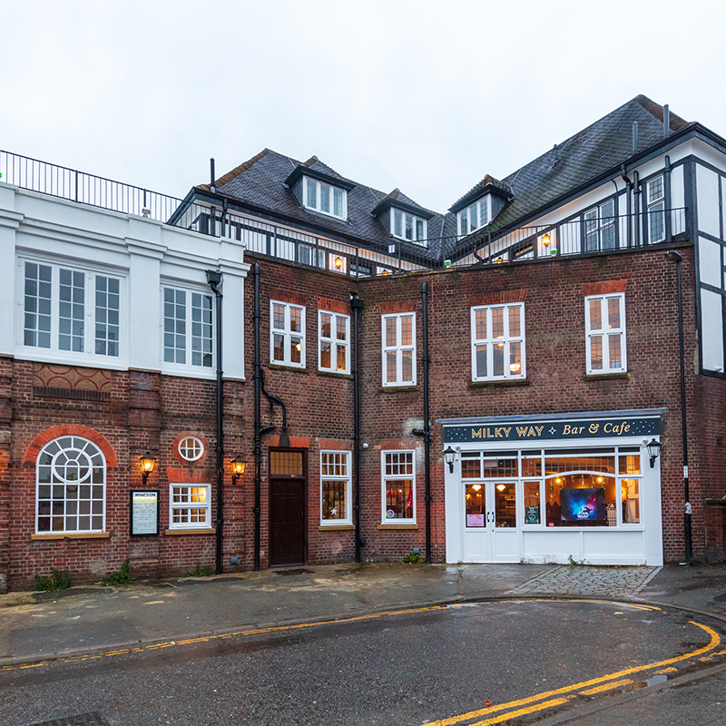 The rear elevation of the Fellowship Inn