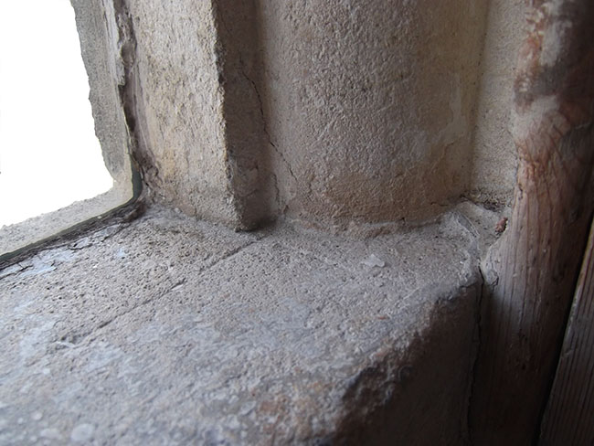 Stone frame in National Trust property