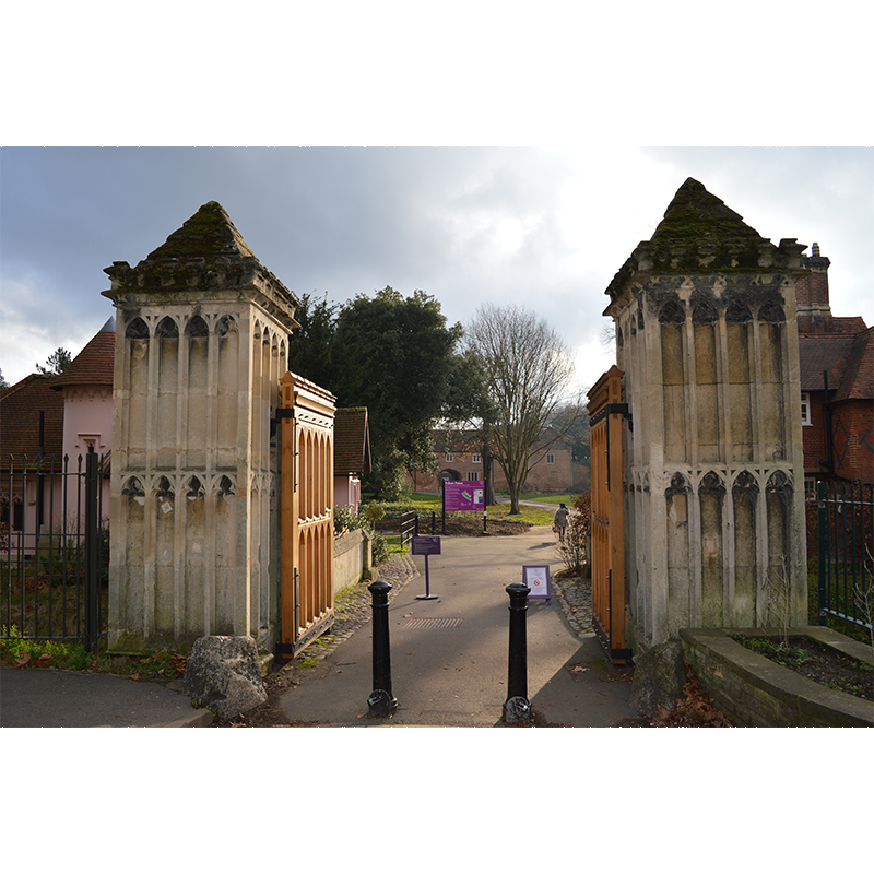 Entrance gates to the Fulham Palace estate