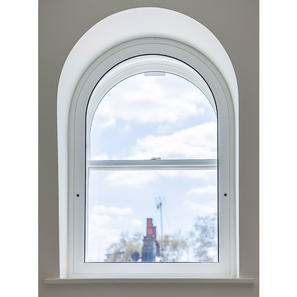 One centred full radius head secondary glazing to Lighthouse Building