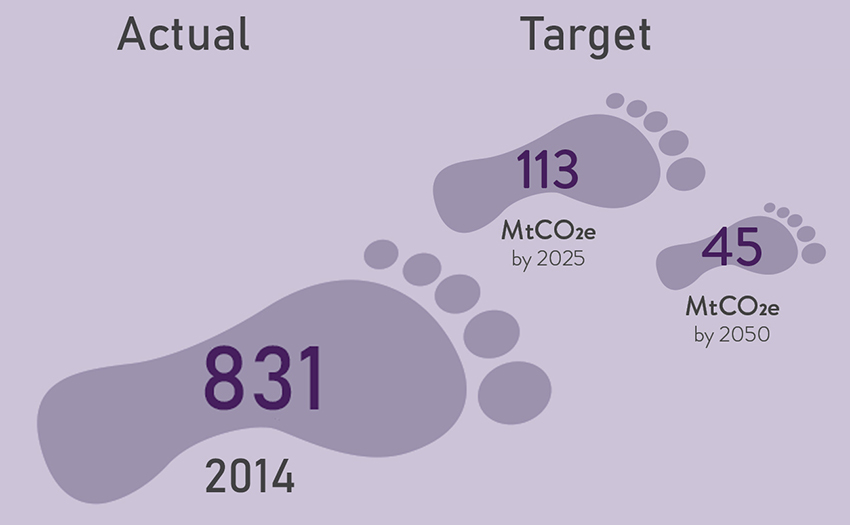 Future steps relative carbon footprints