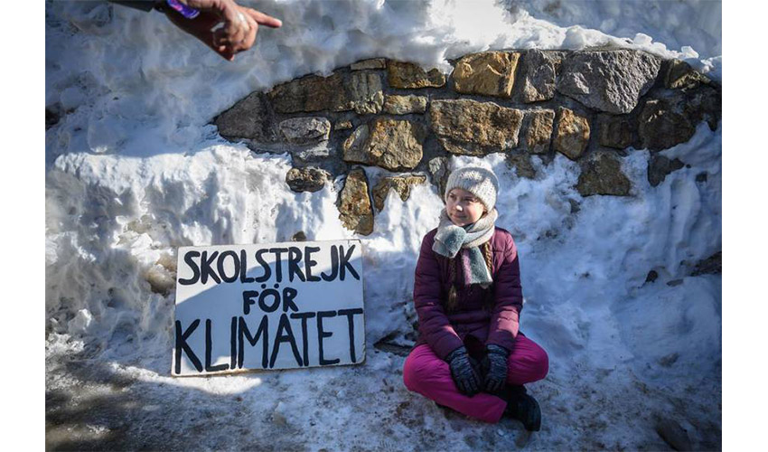 Greta on strike in Katowice