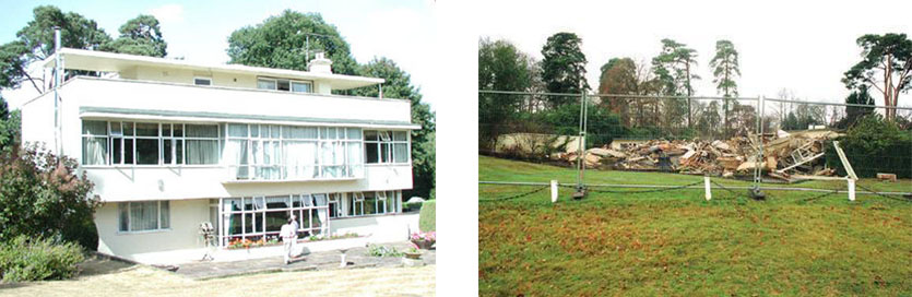 Greenside before and after wrecking ball