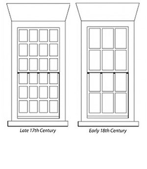 History early 18th century sash