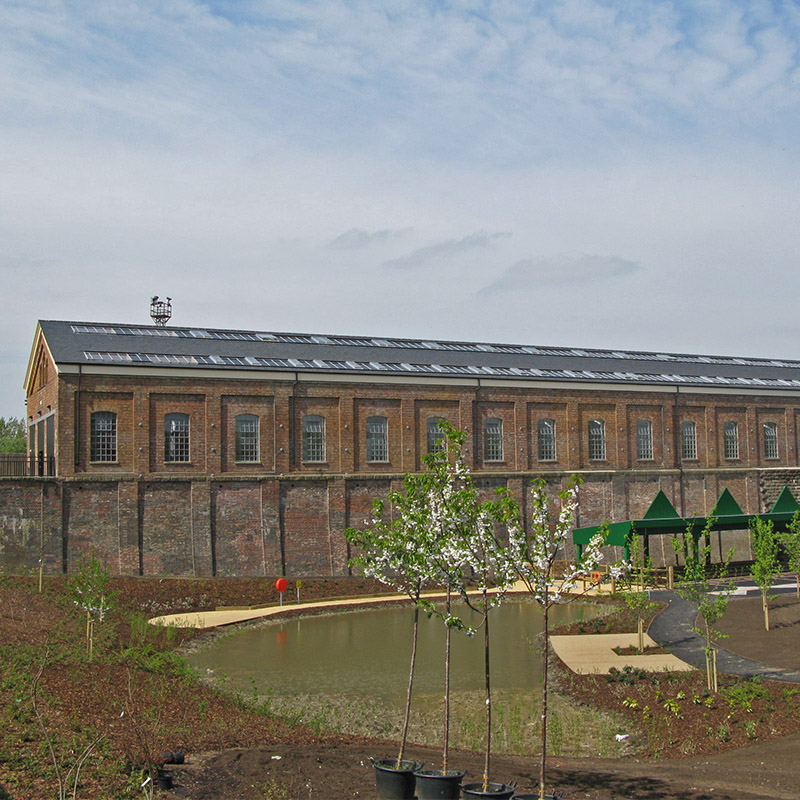 External view of Royal Train Shed
