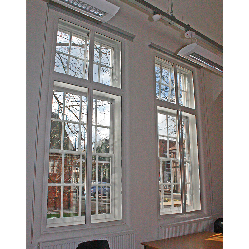 Quiet learning environment created by Selectaglaze secondary glazing units at Reading University