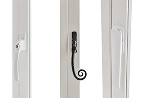 Variety of handles and locks for selectaglaze secondary glazing