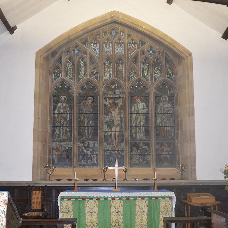 The chancery window created by William Morris at Jesus Church in Troutbeck, Cumbria