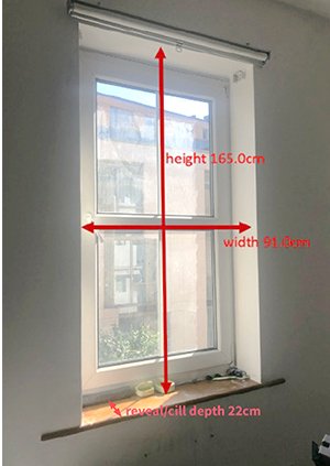 Dimensions needed for a secondary glazing quote / estimated cost