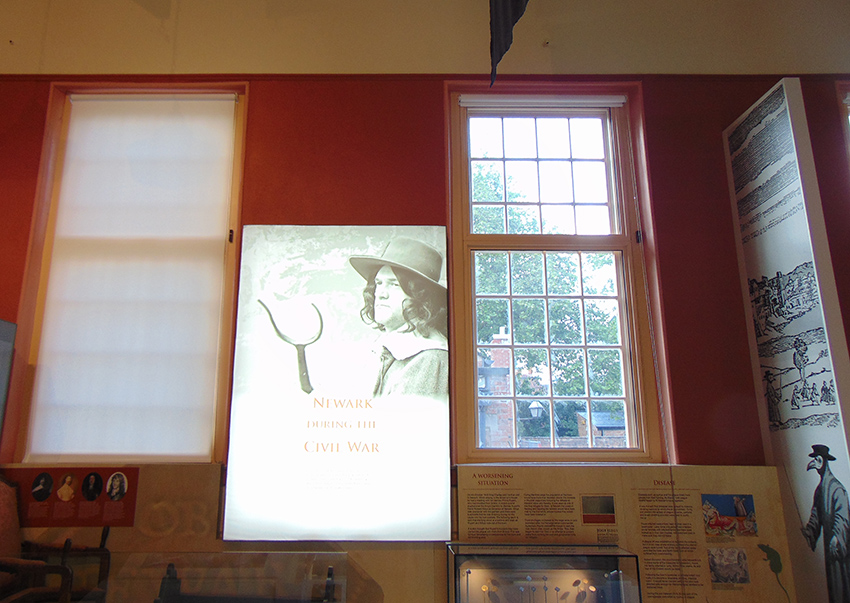 Museum interior Newark security secondary glazing