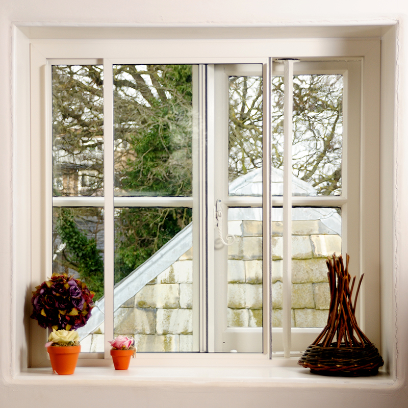 Secondary glazing horizontal sliding windows Series 10. Grade 2 Listed House in Peterborough