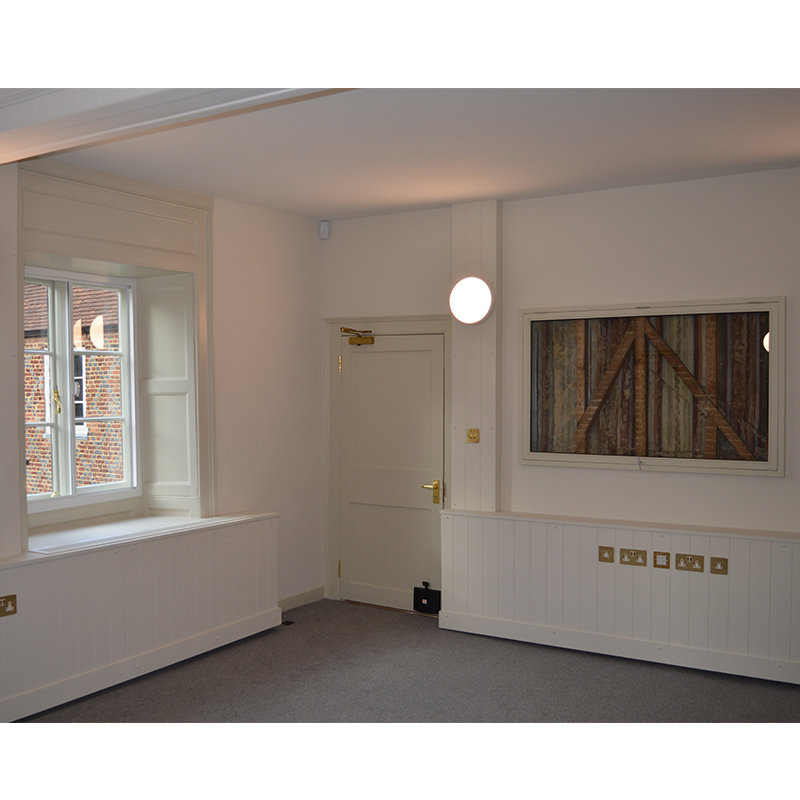 A 600 year old wall was uncovered at Fulham Palace during refurbishments to new office spaces for new tenants. WIdows were thermally upgraded with Selectaglaze secondary glazing