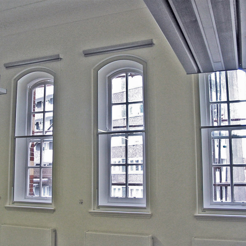 City University secondary glazing for noise reduction