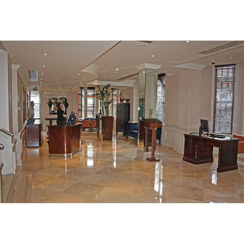 Reception area of Bloomsbury Hotel, London