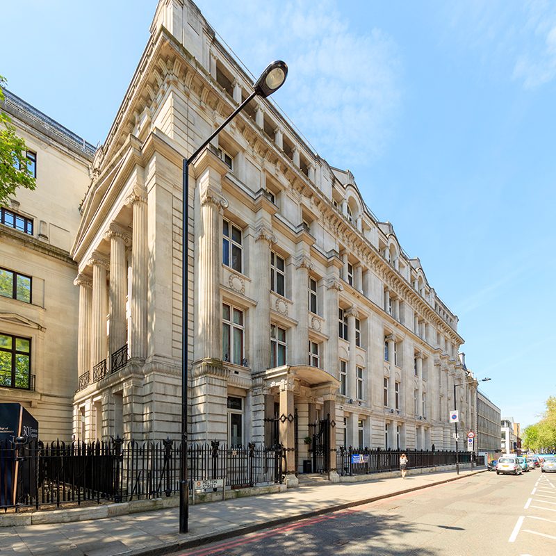 30 Euston Square facade on Melton Street, London