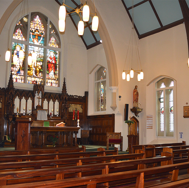 Acoustic secondary glazing in St Patricks Church Bolton