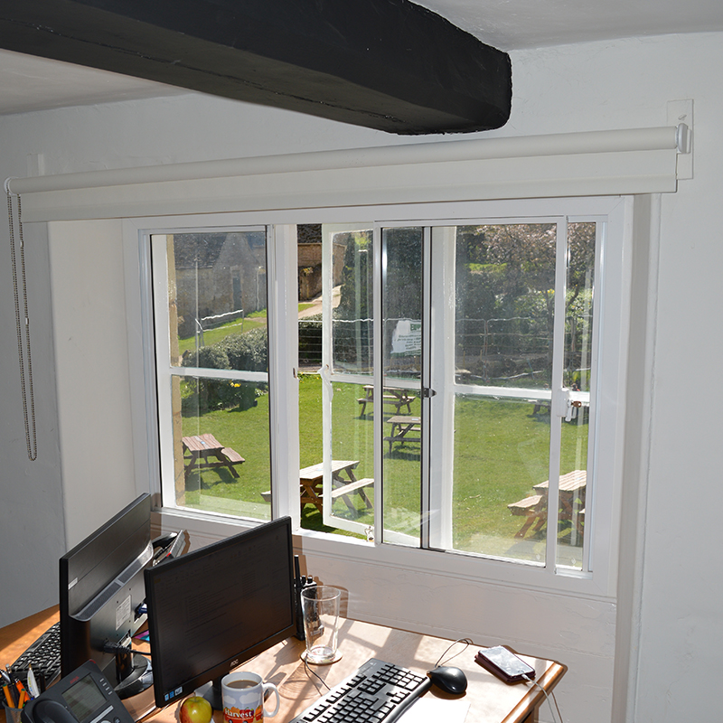 Offices treated with thermal secondary glazing at Sacrewell Watermill