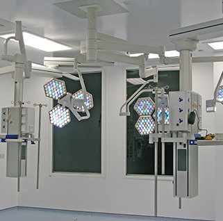St Barts hospital operating theatre with blackout blinds in Selectaglaze secondary glazing for patient privacy